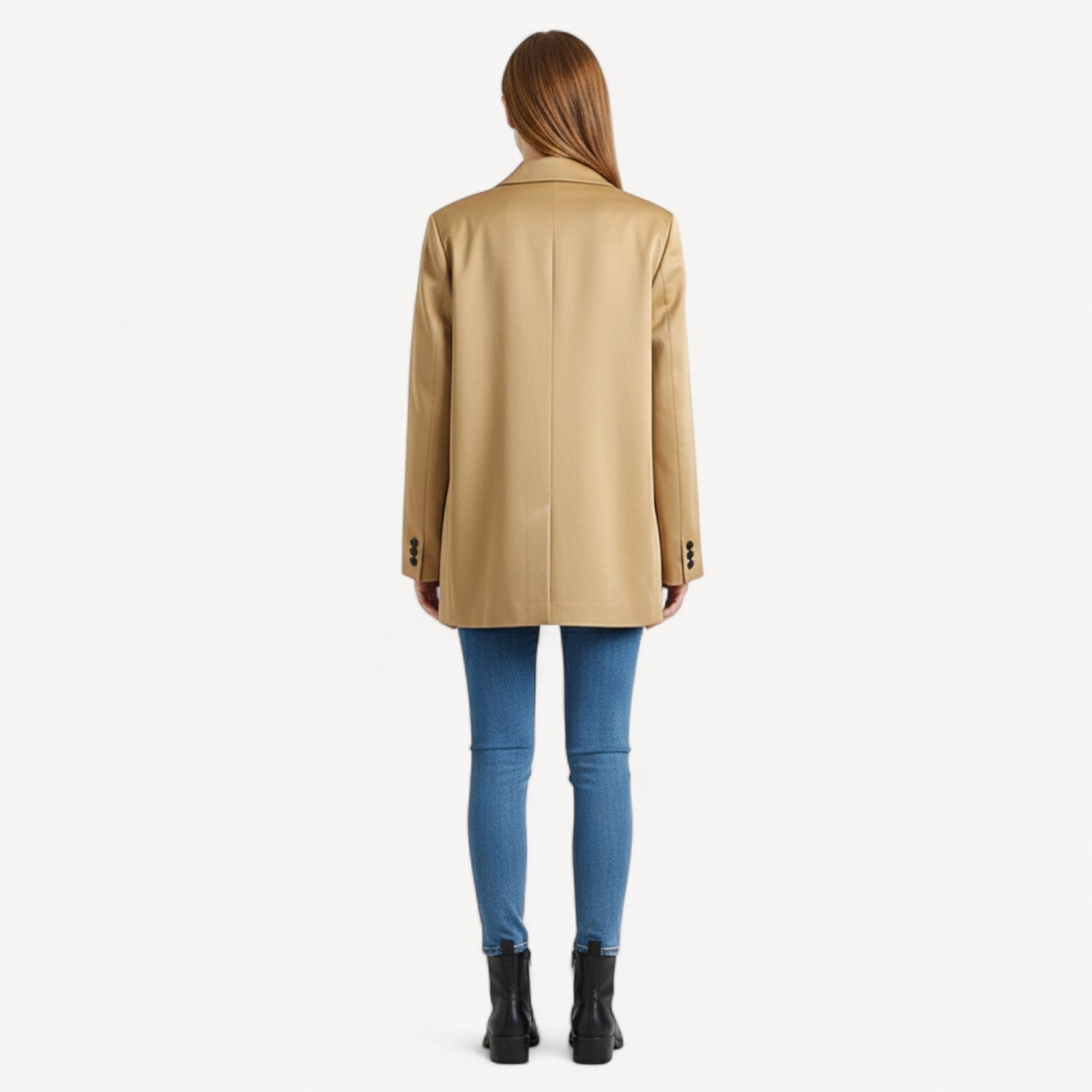 Camel Oversized Double Blazer