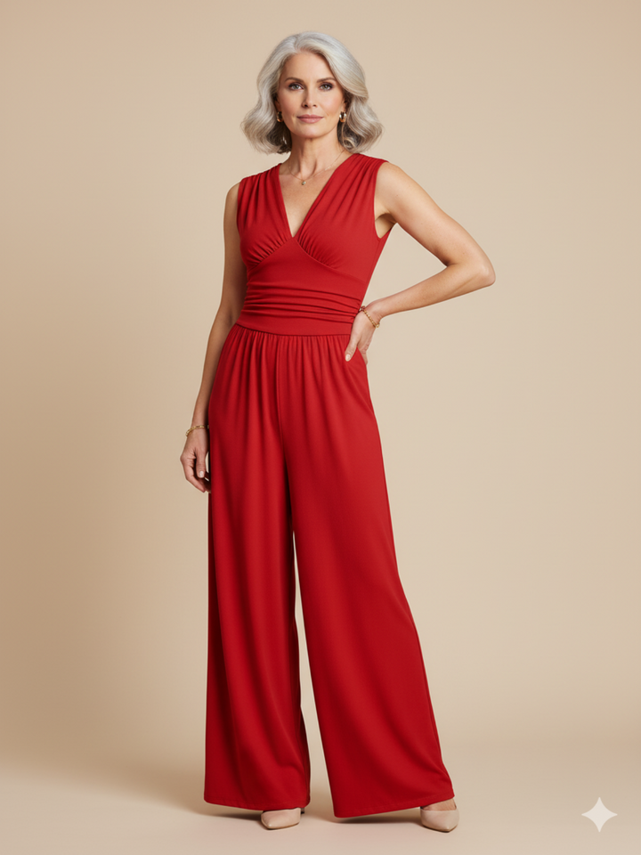 CHARITY – Chic Sleeveless Wide-Leg Jumpsuit