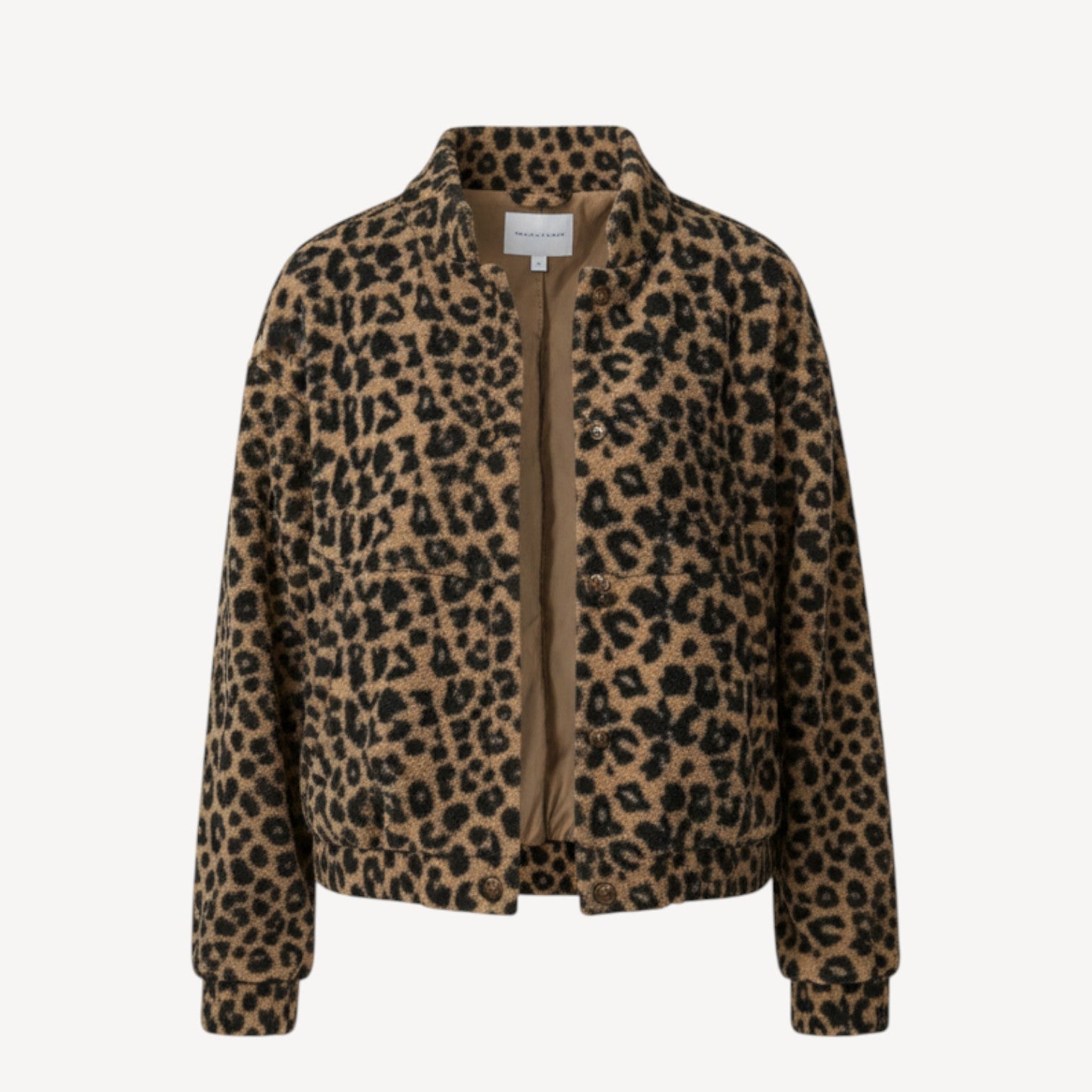 Leopard Print Bomber Jacket