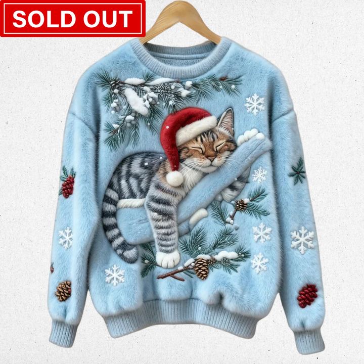 Tessa | Cosy Jumper with a Lazy Cat