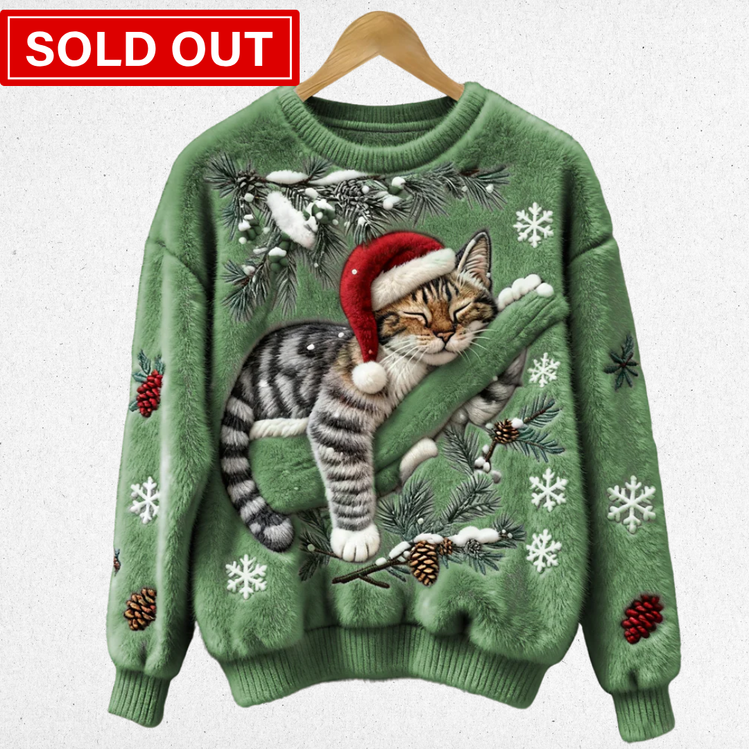 Tessa | Cosy Jumper with a Lazy Cat