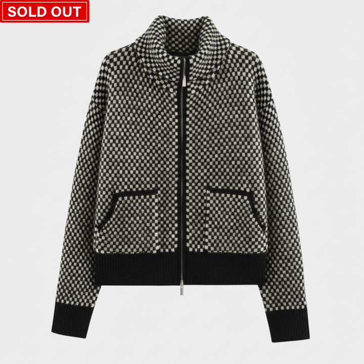 Freya - Zip Front Knit Cardigan