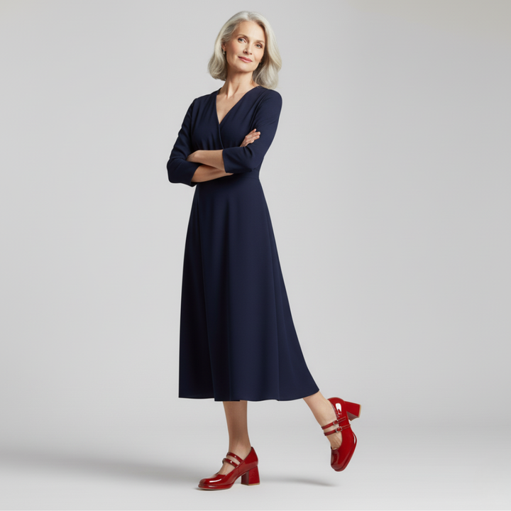 CLARISSA – RED PATENT BLOCK-HEEL MARY JANE SHOES