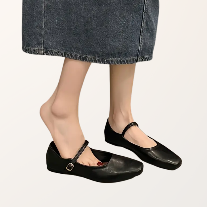 ELINOR – CLASSIC SQUARE-TOE MARY JANE SHOES