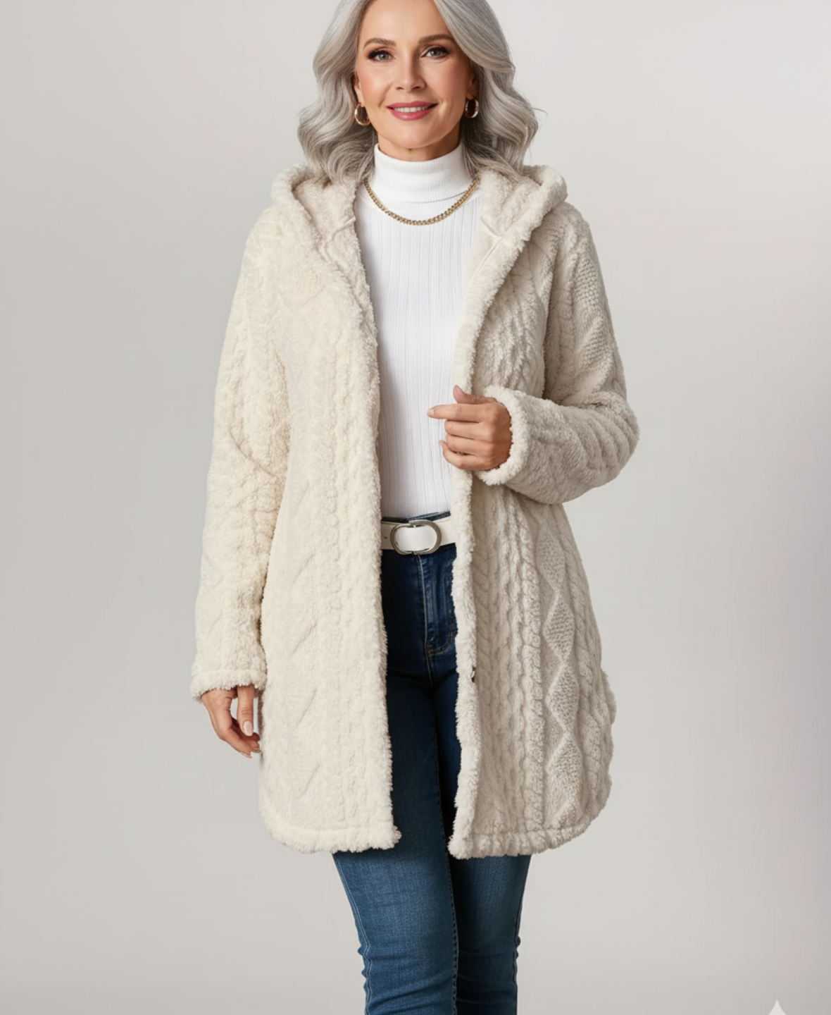 Amara™ Soft Fleece Hooded Coat