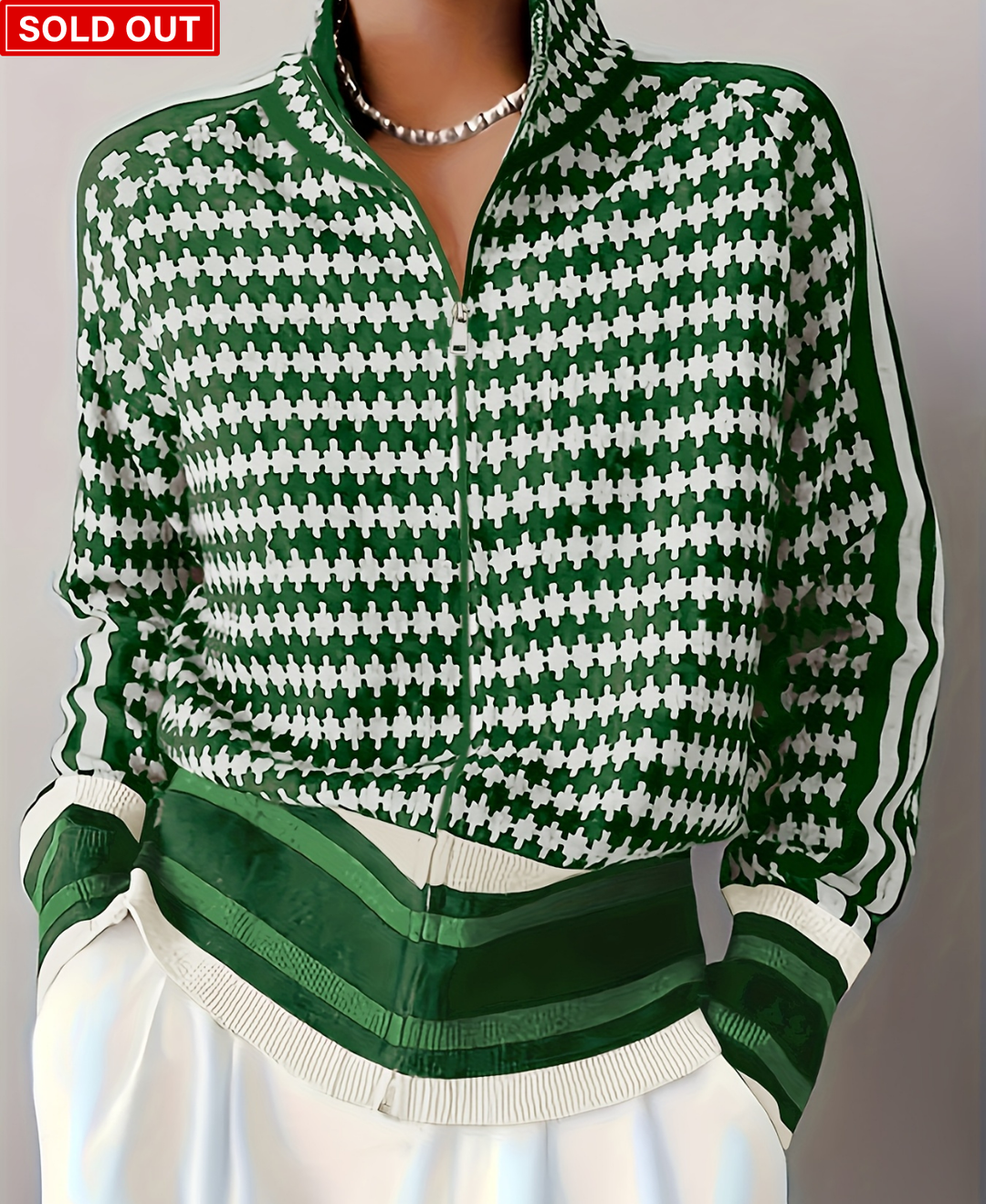 Elara – Autumn-Winter Stand Collar Zip Knit