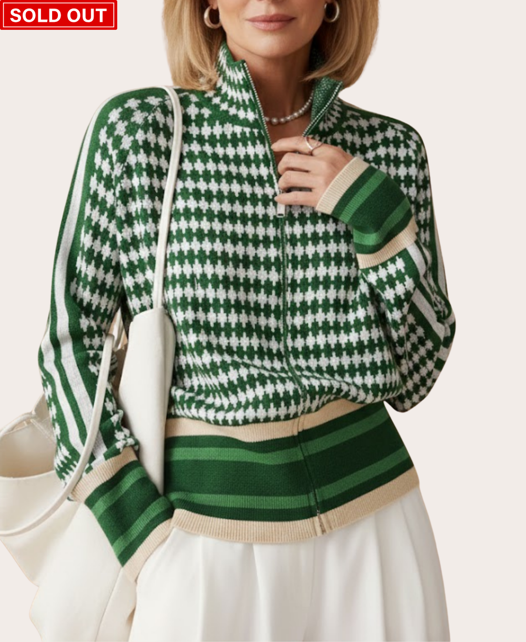 Elara – Autumn-Winter Stand Collar Zip Knit