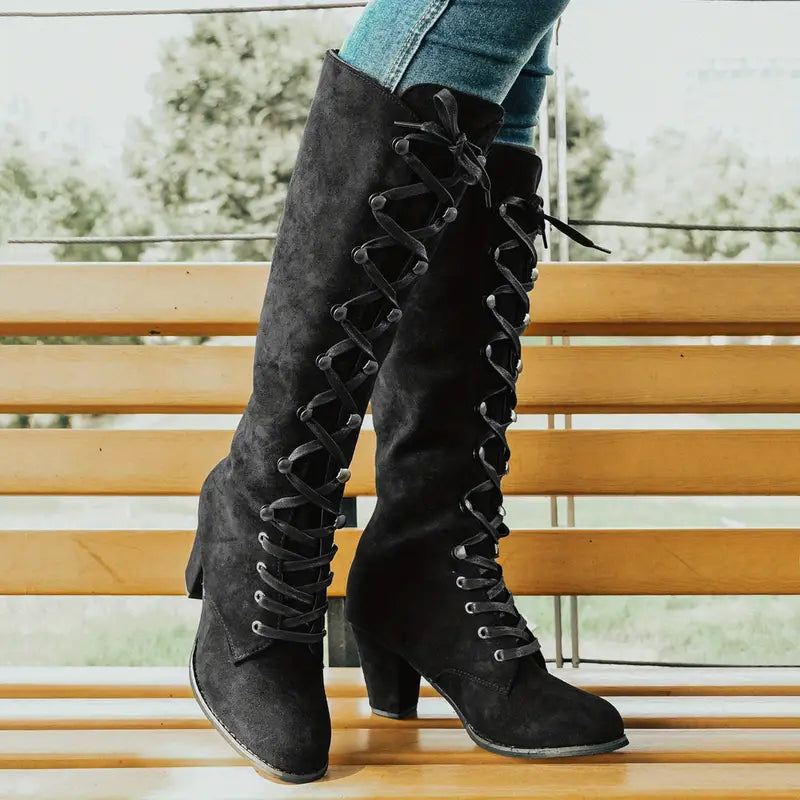 Anna | Women’s Knee-High Block Heel Boots