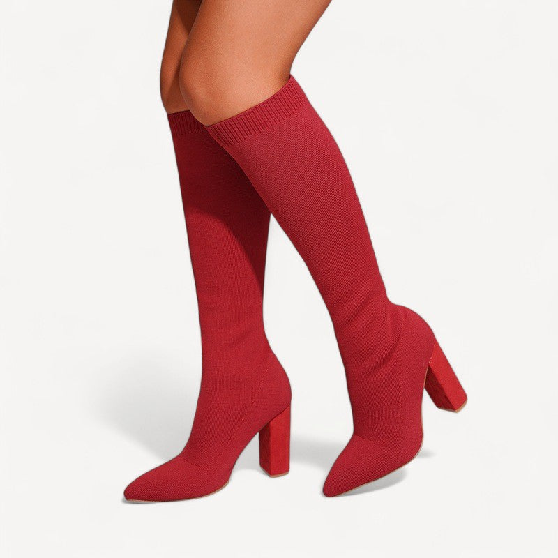 Knee High Block Boots