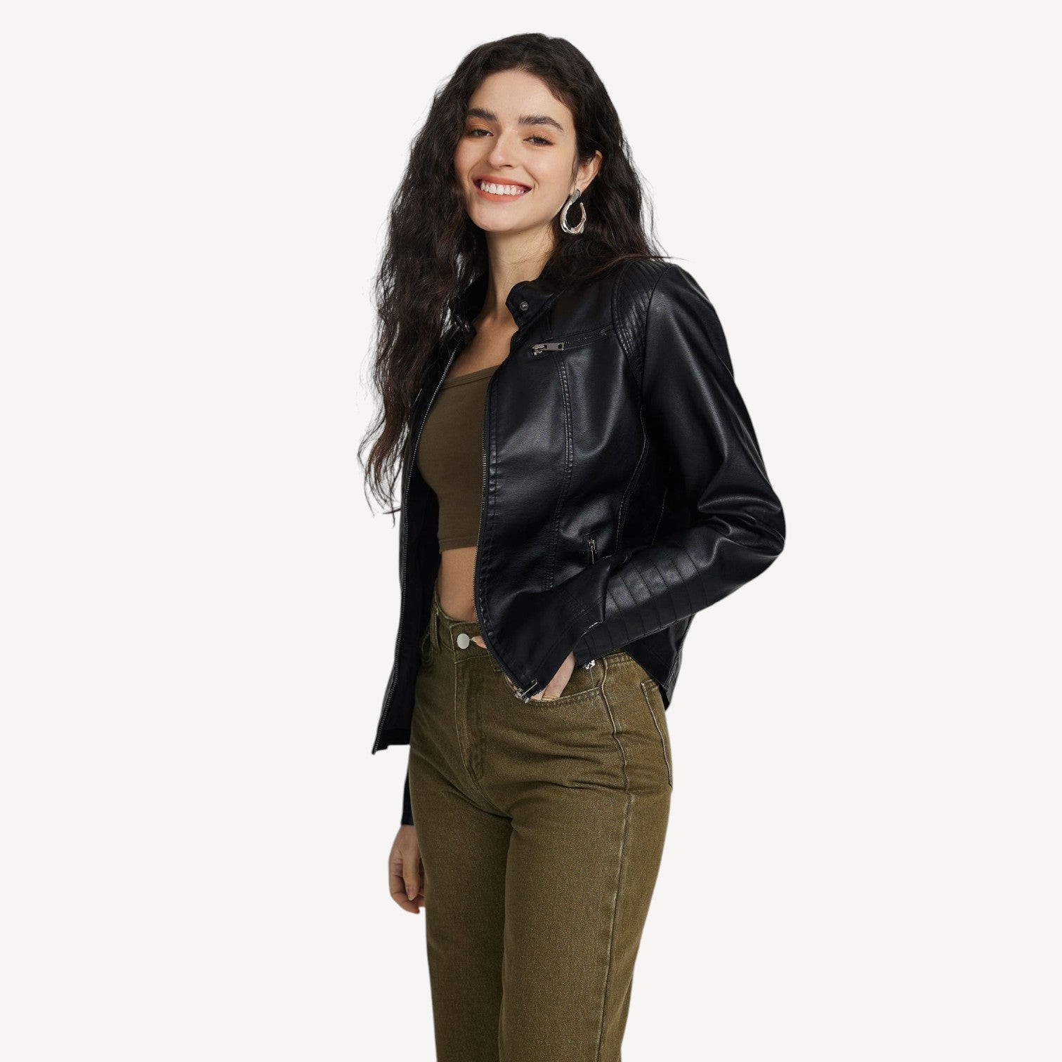 Slim Fit Vegan Jacket