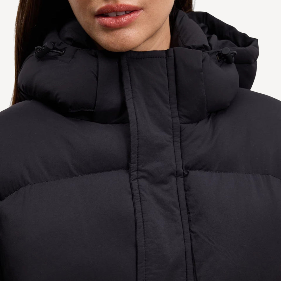 Women’s Black Quilted Coat
