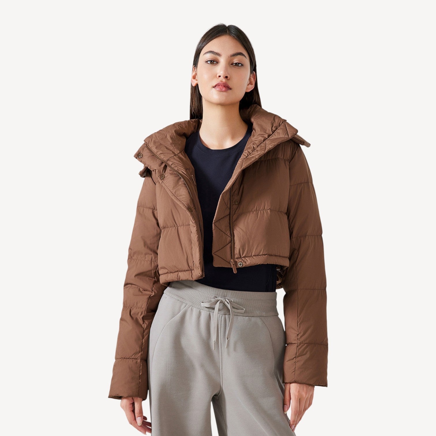 Short Quilted Puffer Coat