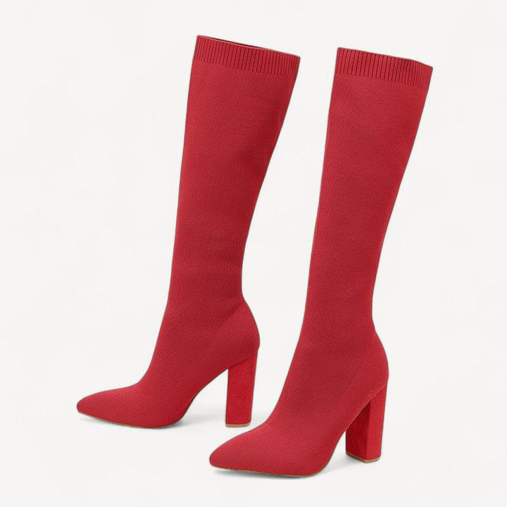 Knee High Block Boots