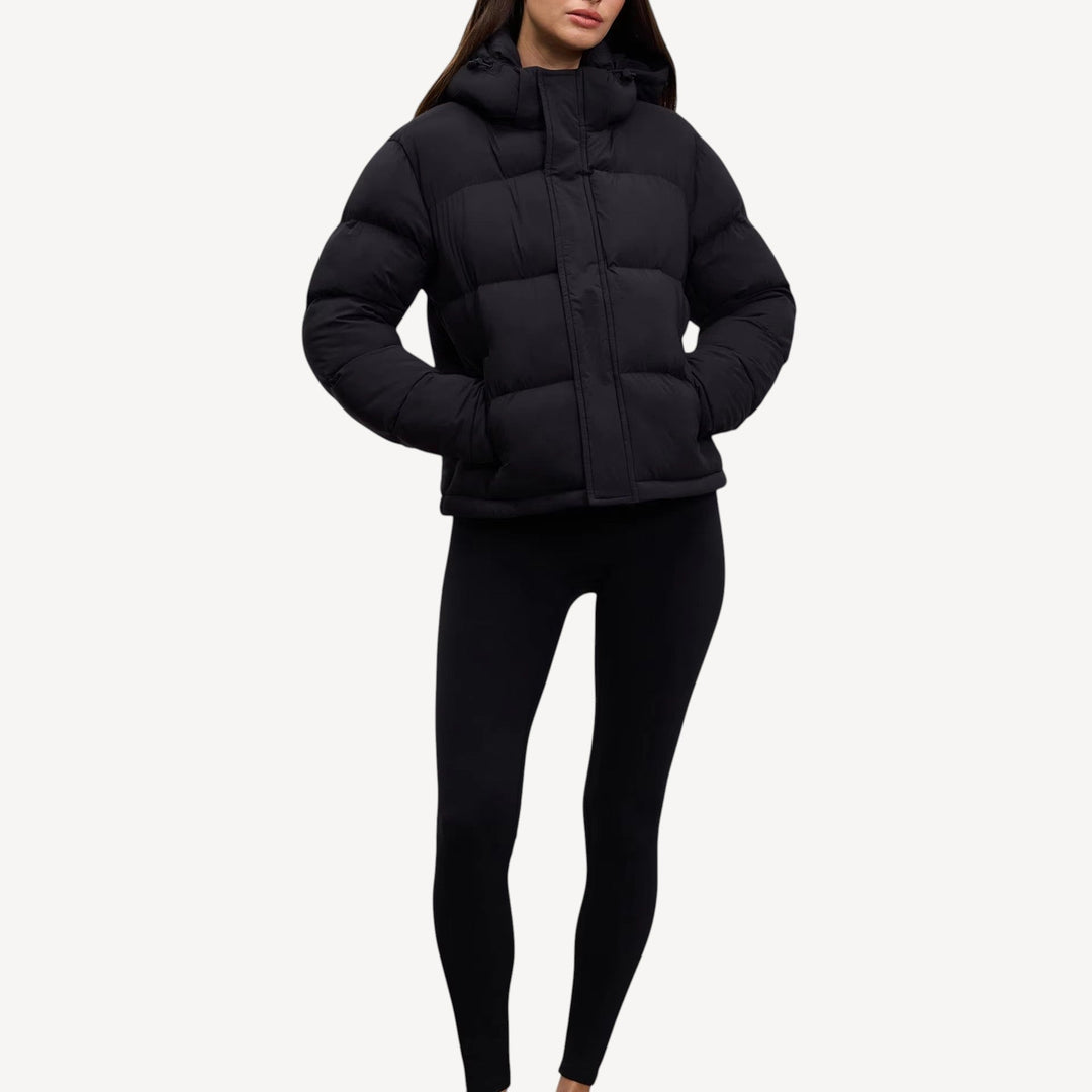 Women’s Black Quilted Coat
