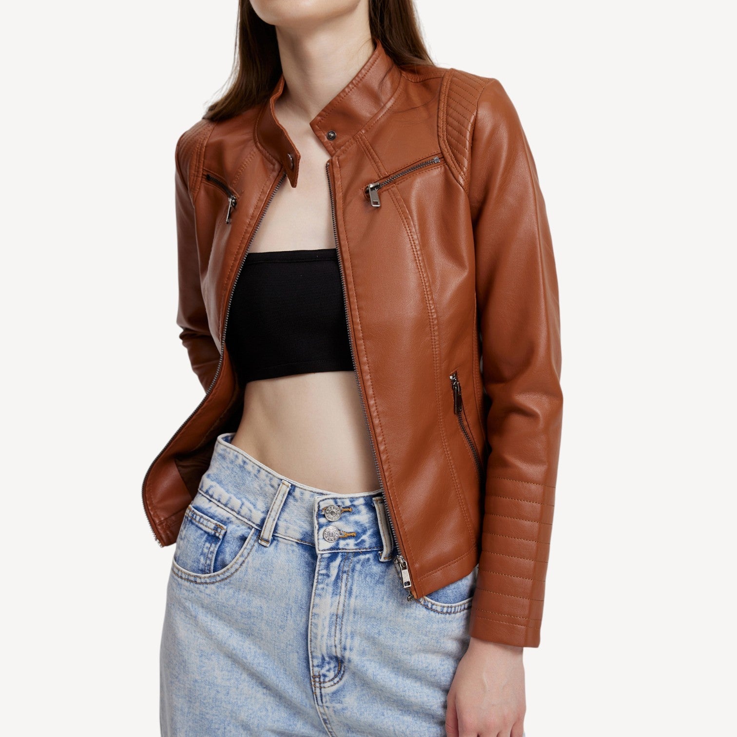 Slim Fit Vegan Jacket