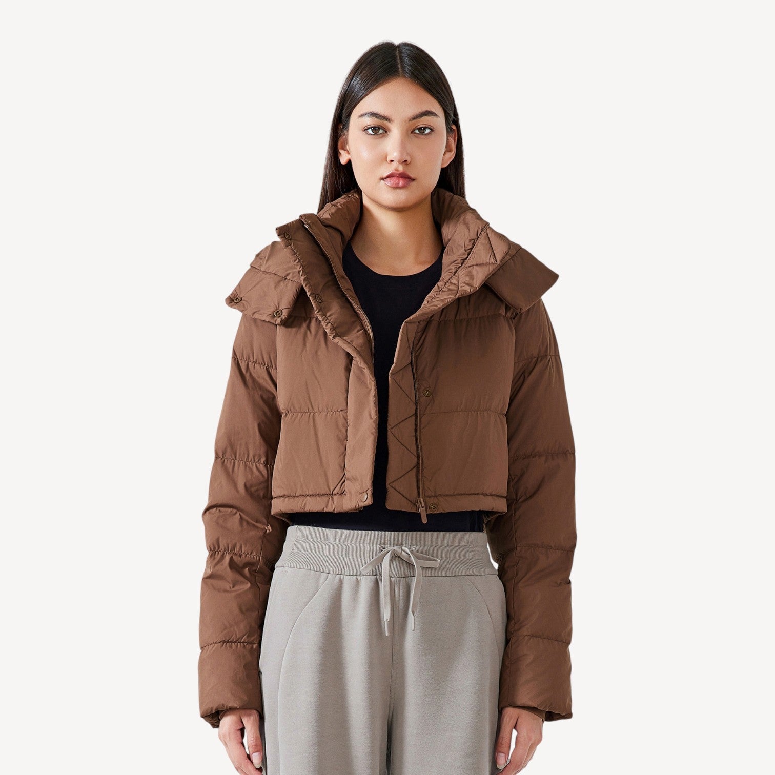 Short Quilted Puffer Coat