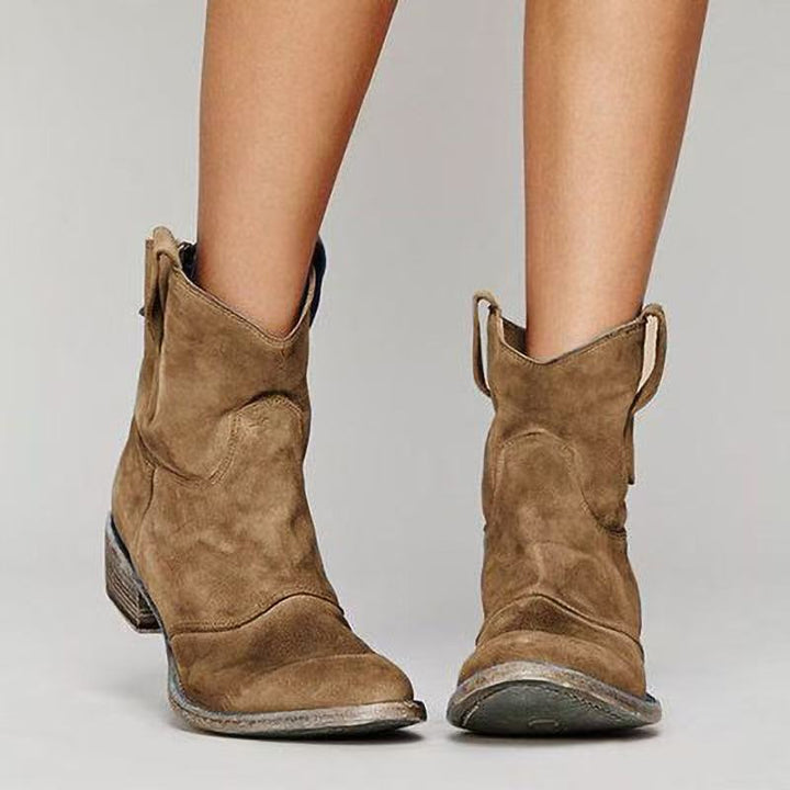 Ciara | Suede Ankle Boots Premium