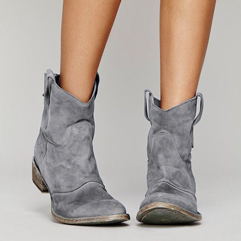Ciara | Suede Ankle Boots Premium