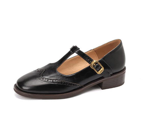Women’s Orthopedic Soft Leather Vintage Mary Jane Shoes