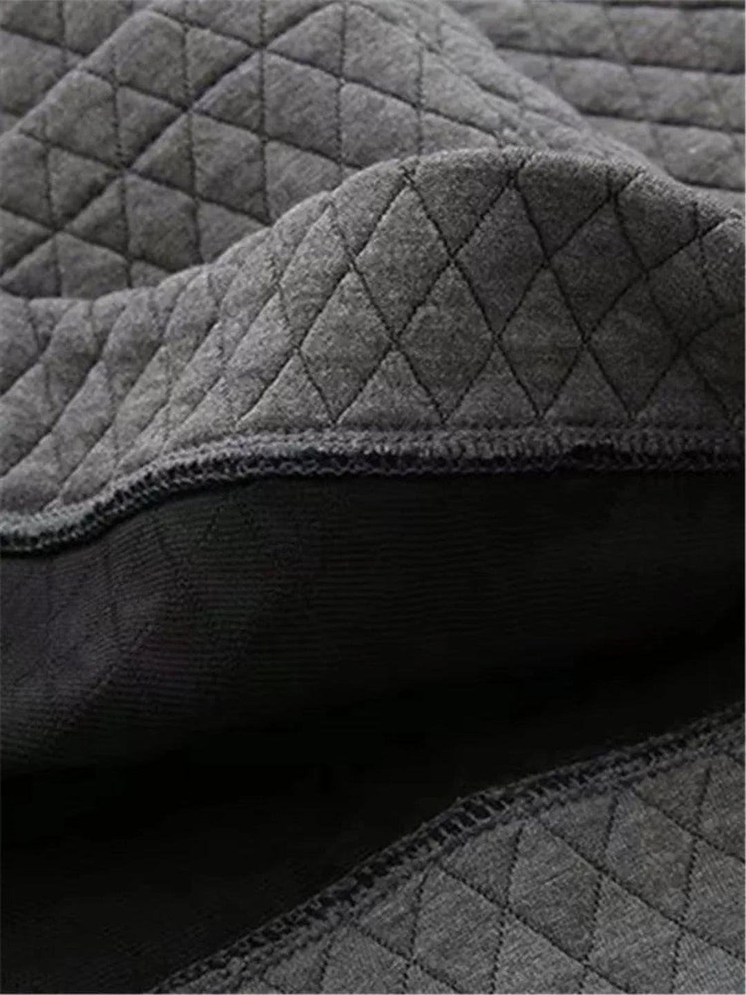 Plus Size Checkered Knit Cardigan Jacket