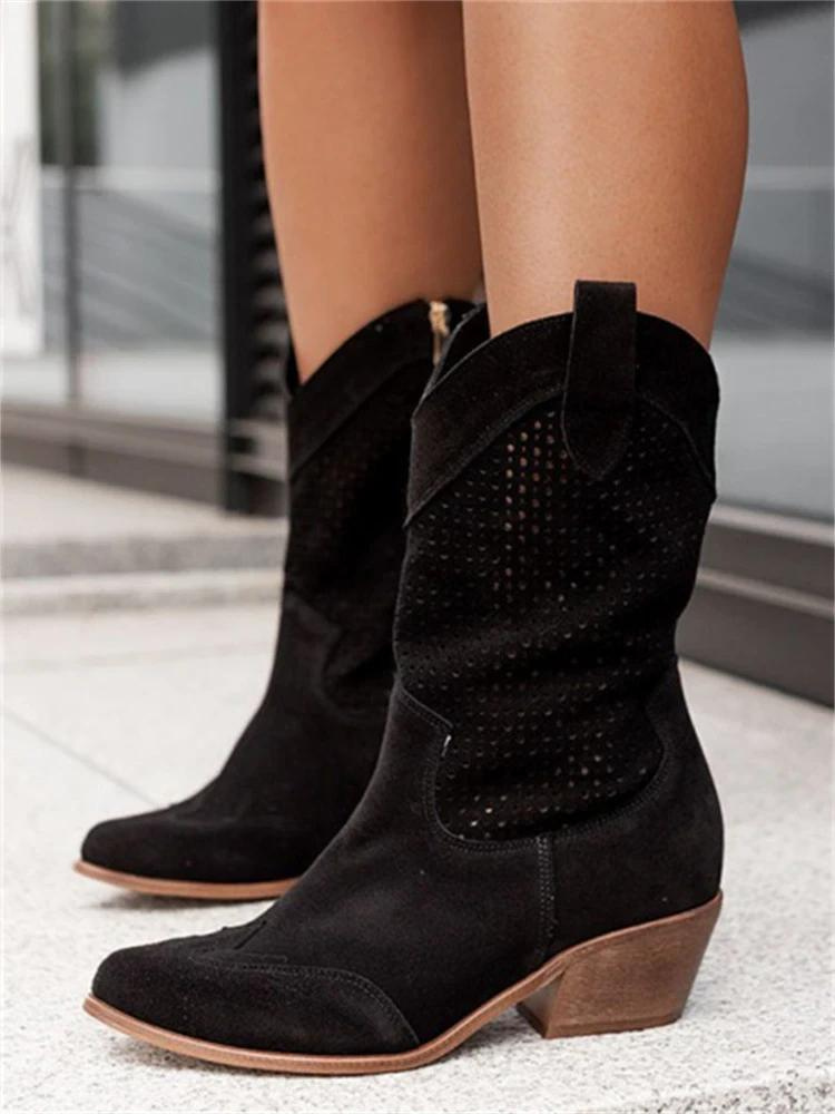 Stella | Women’s Breathable Cutout Cowboy Boots