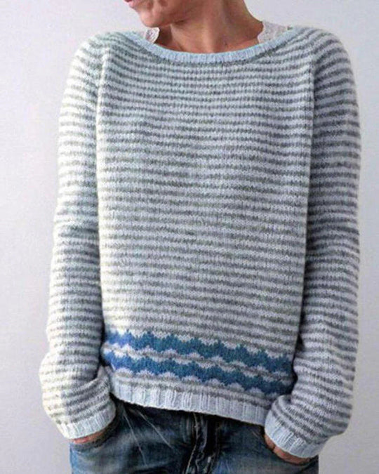 Nordic Pattern Knit Sweater