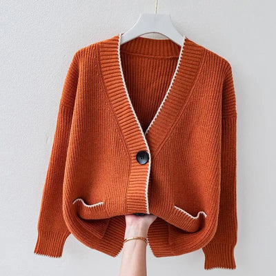 Oversized Knit Button Cardigan
