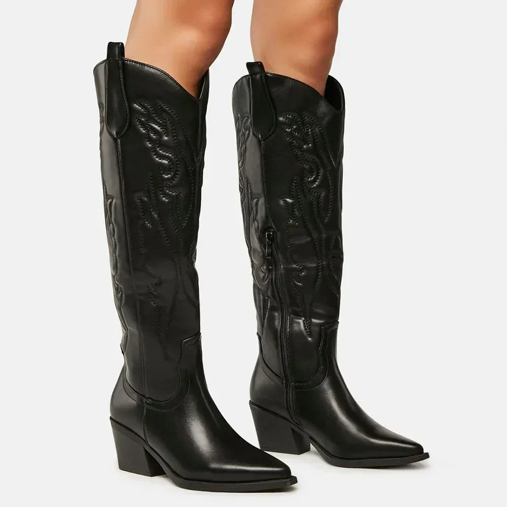 Alice | Women’s Western Knee-High Cowboy Boots