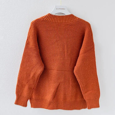 Oversized Knit Button Cardigan