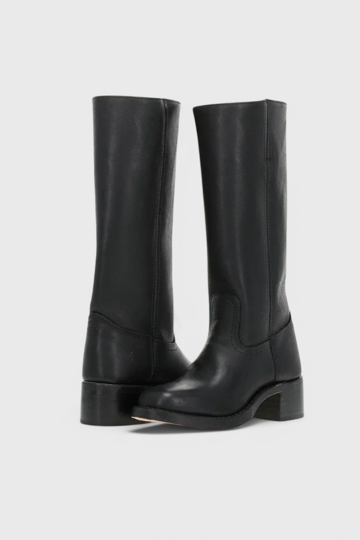 Rachel | Women’s Leather Knee-High Boots with Heels
