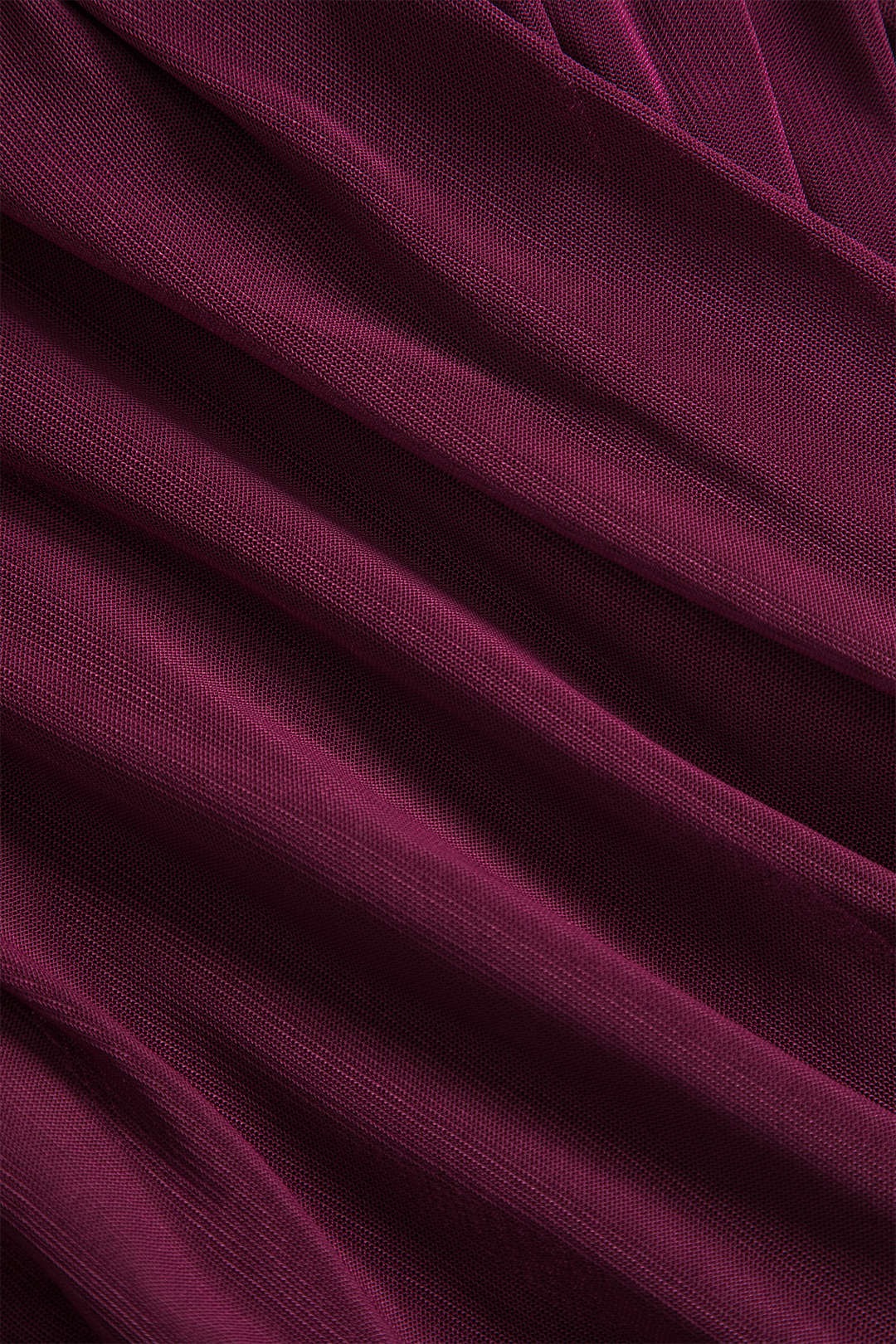 Ruched Mesh Long Sleeve