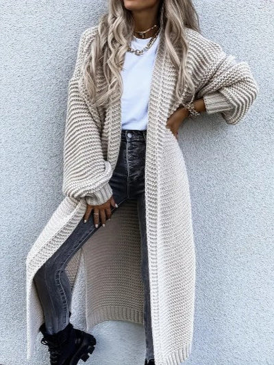 Longline Chunky Knit Cardigan