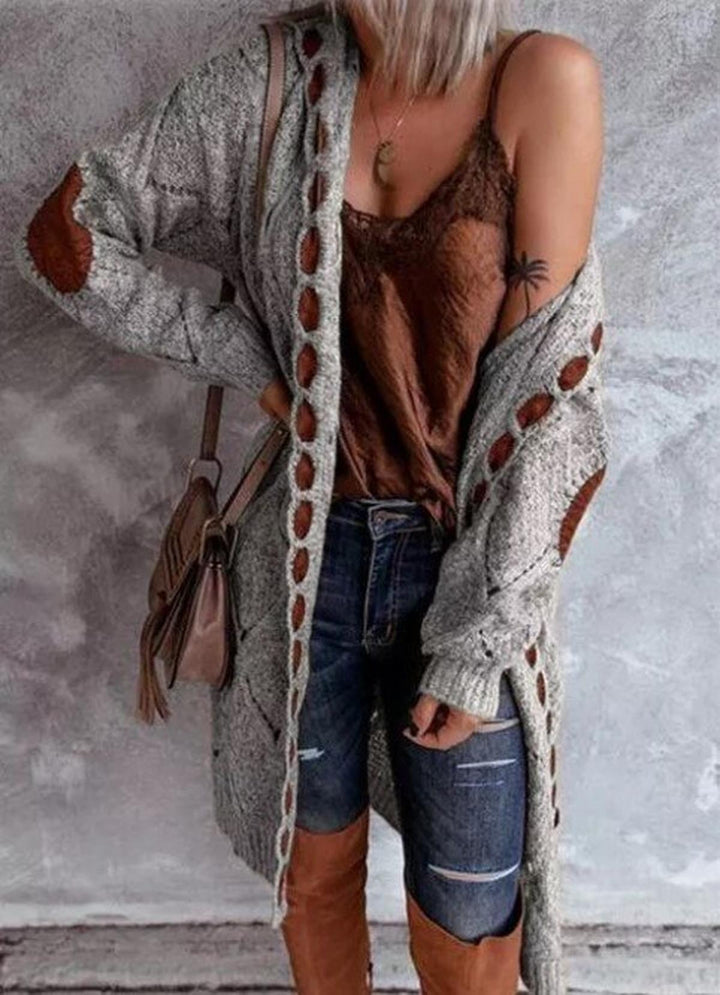 Women's Long Hooded Cardigan Sweater