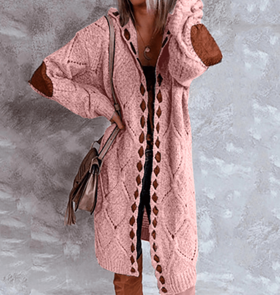 Women's Long Hooded Cardigan Sweater