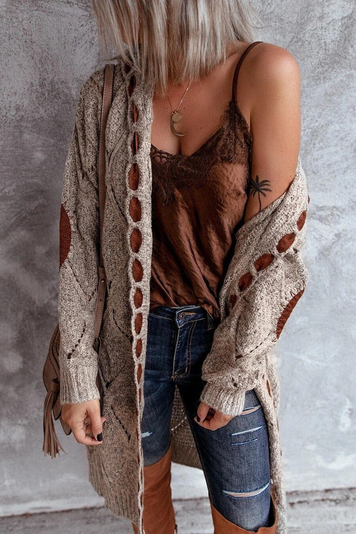 Women's Long Hooded Cardigan Sweater