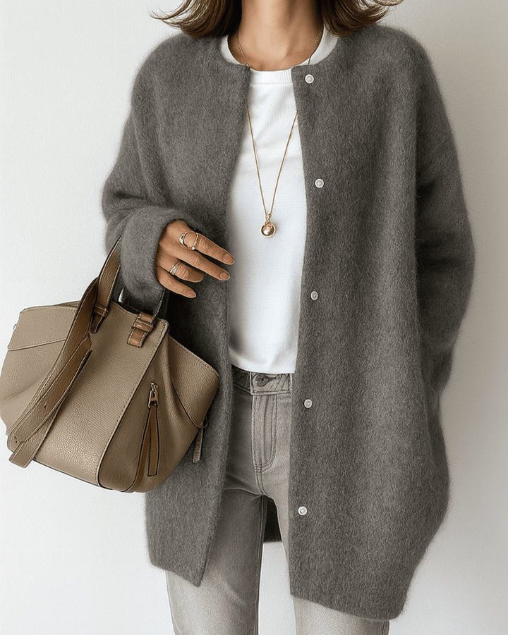 Women's Soft Knit Single-Breasted Jacket
