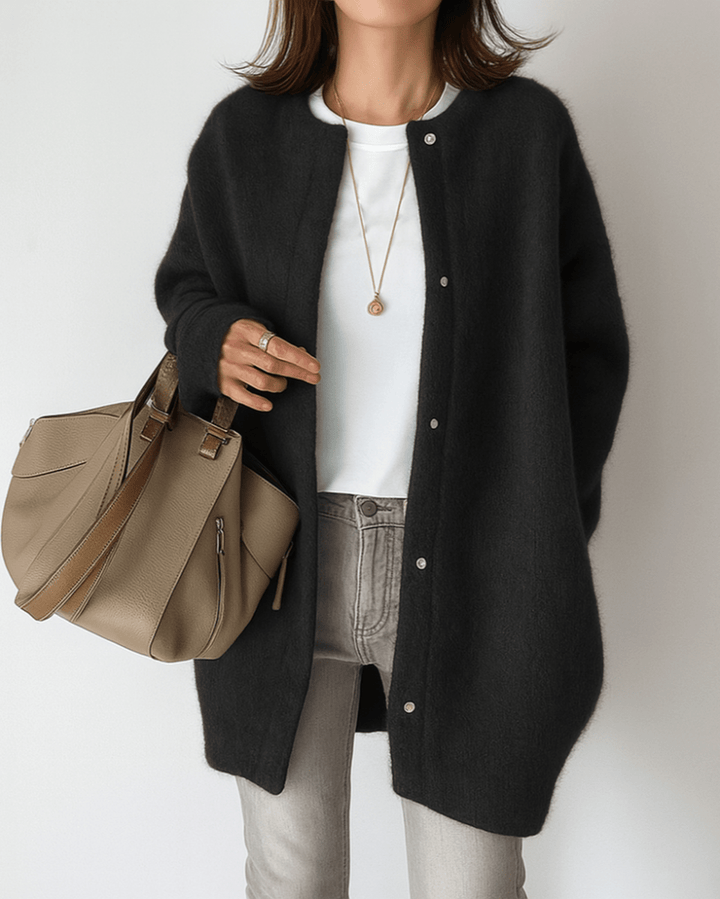 Women's Soft Knit Single-Breasted Jacket