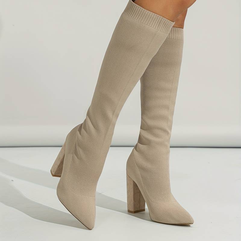 Audrey | Elegant Women’s High-Heeled Knee Boots