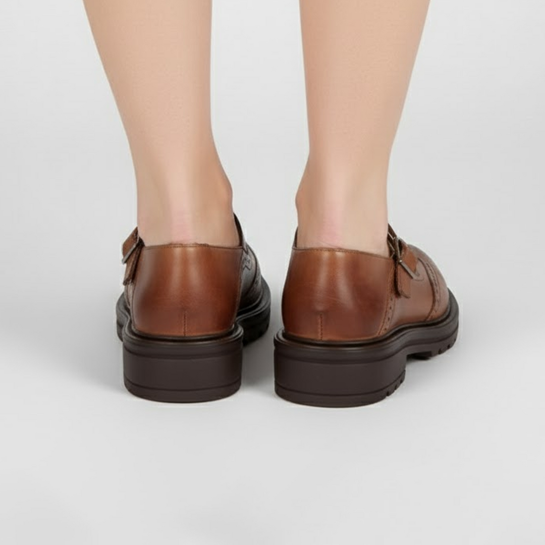 Anna | Chic Classic Boots Vintage Buckle Mary Jane Style