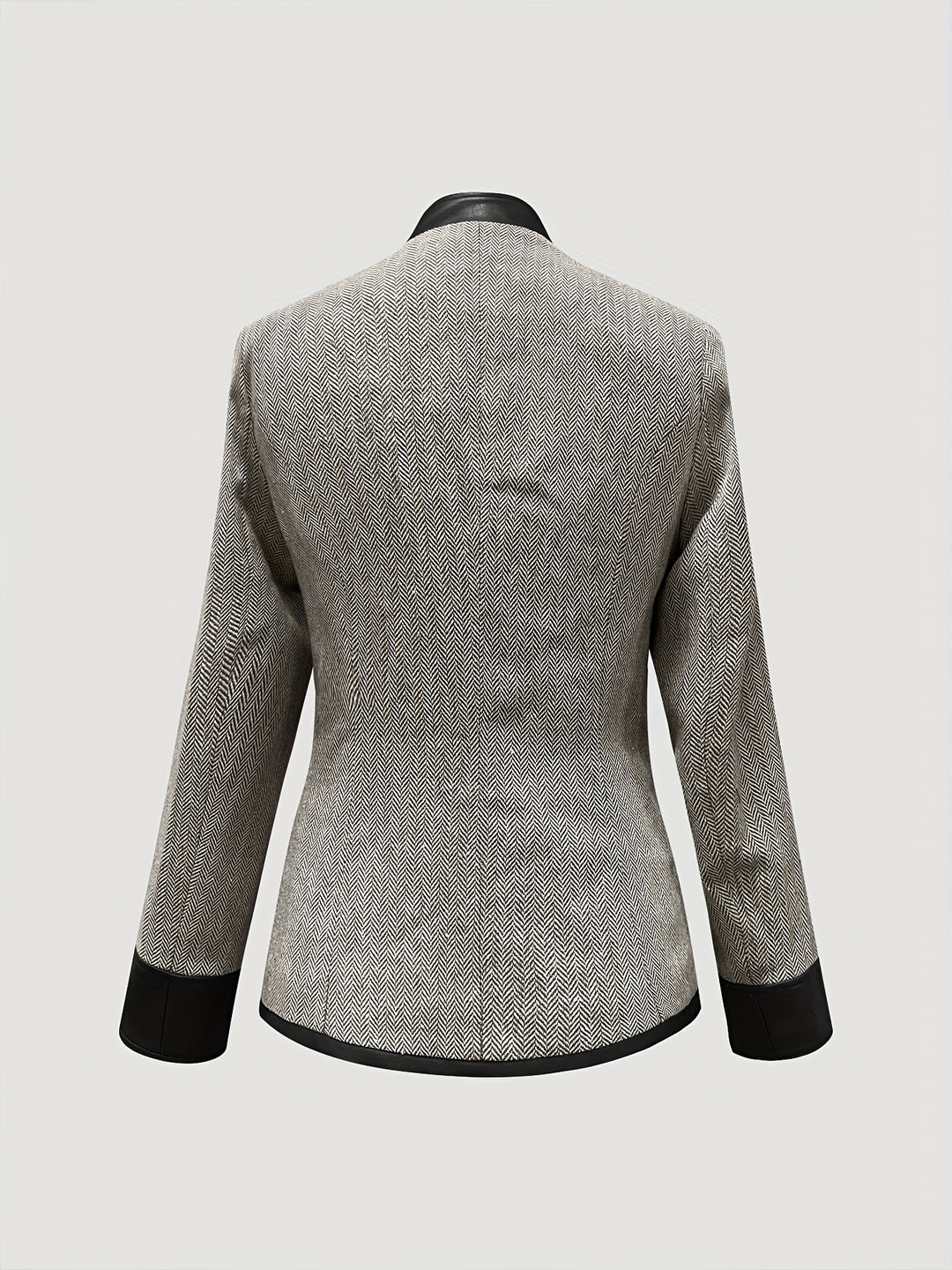 Clarina – Classic Stand-Collar Button Blazer Coat