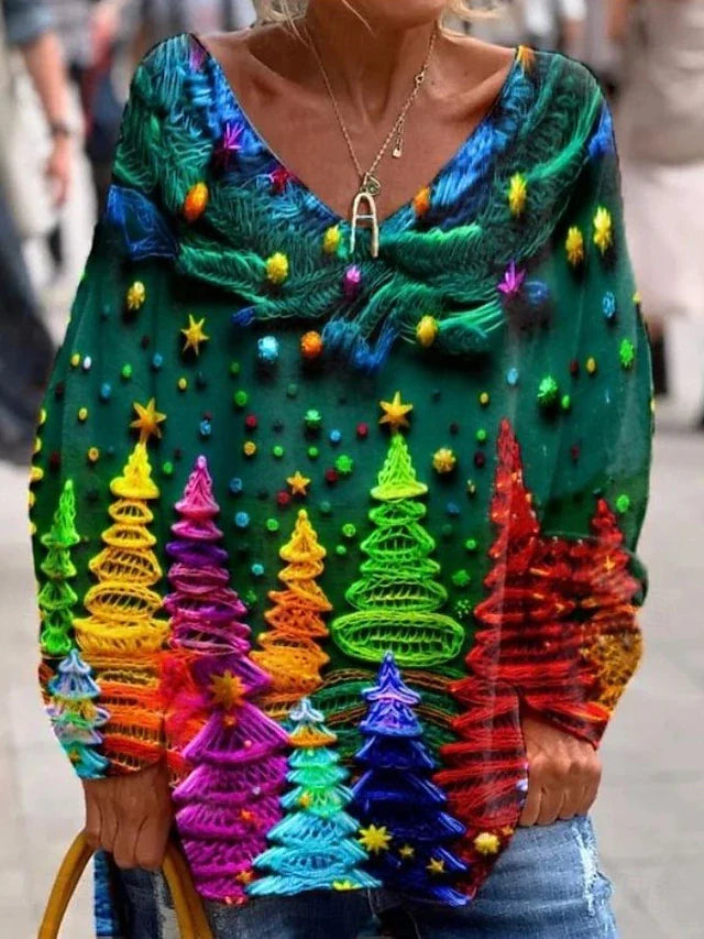 Viviene - Christmas Printed Jumper