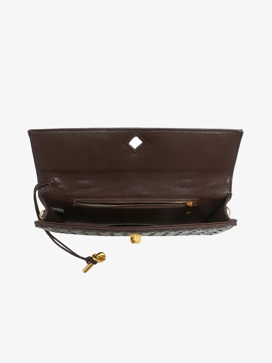 Women’s Woven Leather Crossbody Clutch