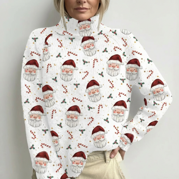 Romy - Christmas Jumper Santa Print