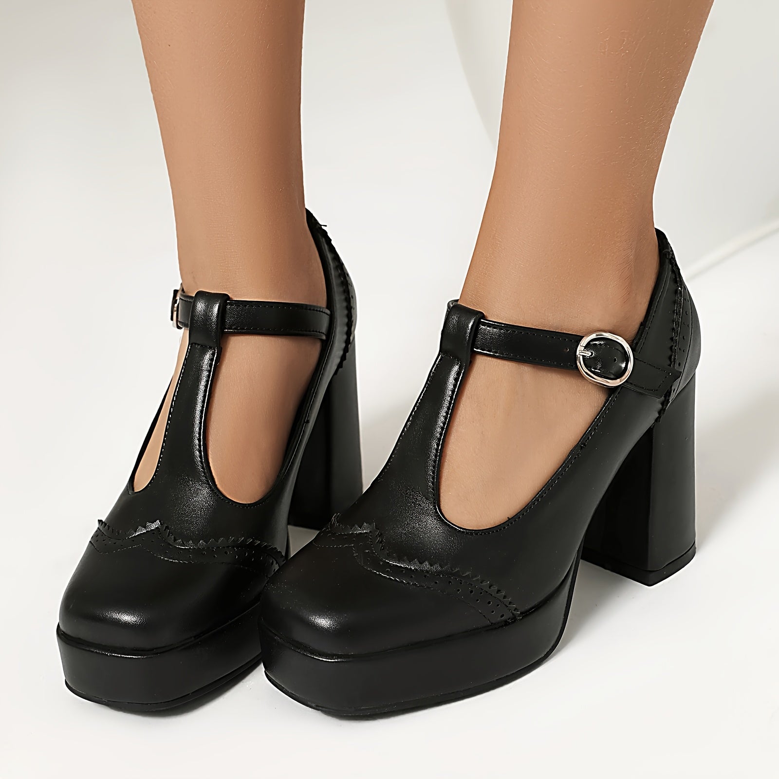 ADELYN™ Vintage Block Heel Mary Janes
