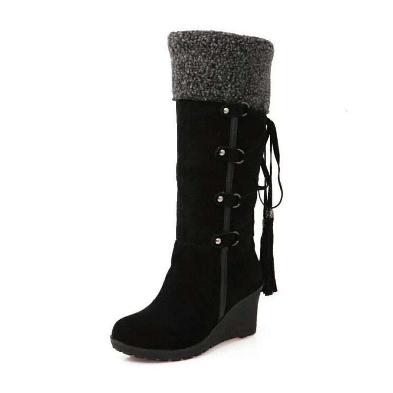 Daisy | Women’s Fur Lined Wedge Winter Boots