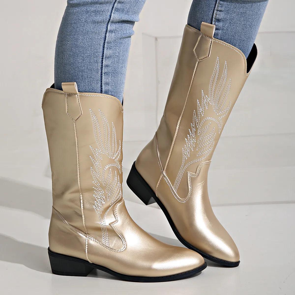 Clara | Women’s Classic Embroidered Western Boots