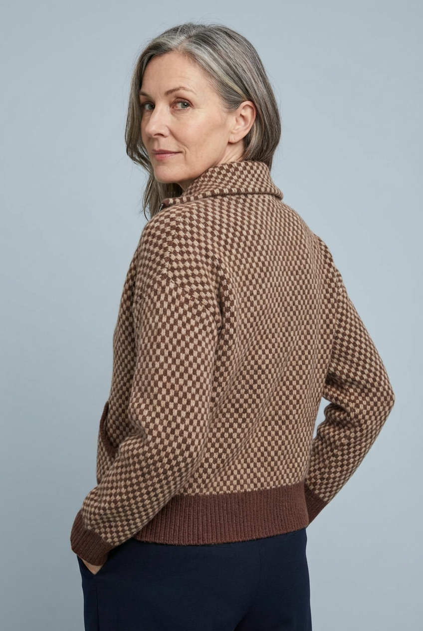 Andara - Zip Front Knit Cardigan