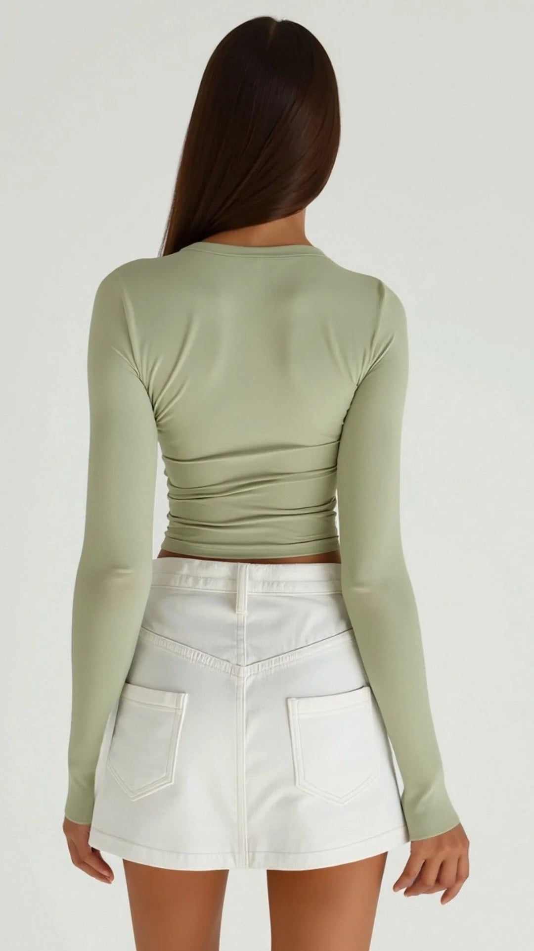 Long Sleeve Fitted Crop