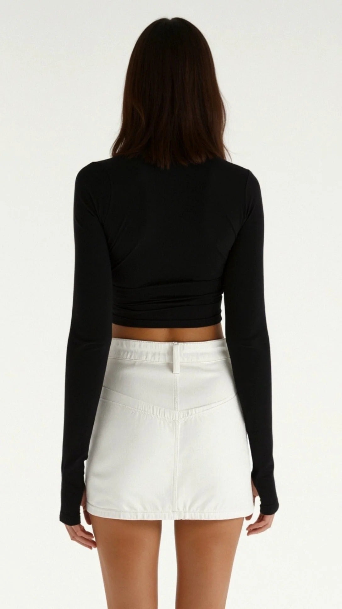 Long Sleeve Fitted Crop