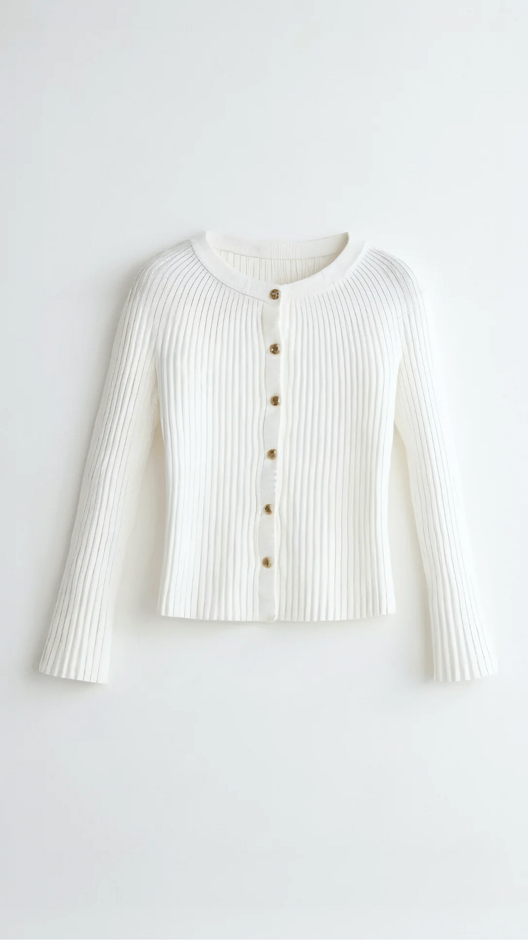 Slim Fit Ribbed Cardigan